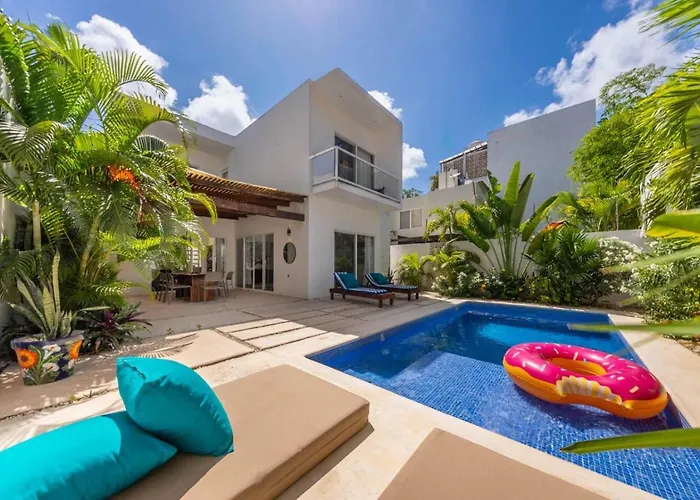 Casa Kinam Chic 4br W Pool In La Veleta Tulum